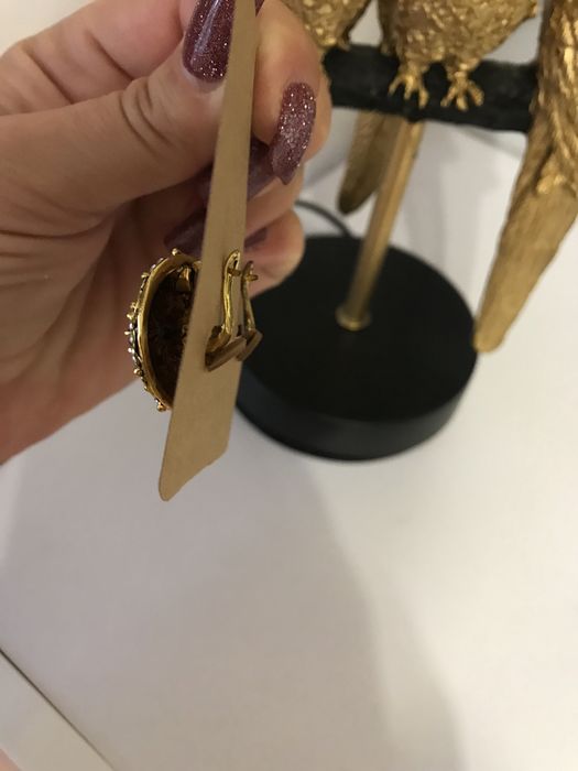 Kolczyki zapięcie angielskie retro vintage