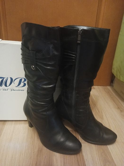 Kozaki damskie RWB skóra naturalna rozmiar 40