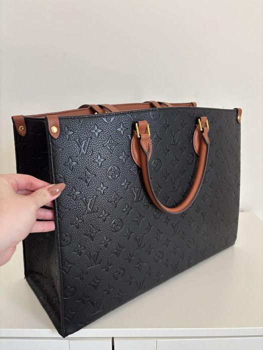 Mala Louis Vuitton Preta e Castanha
