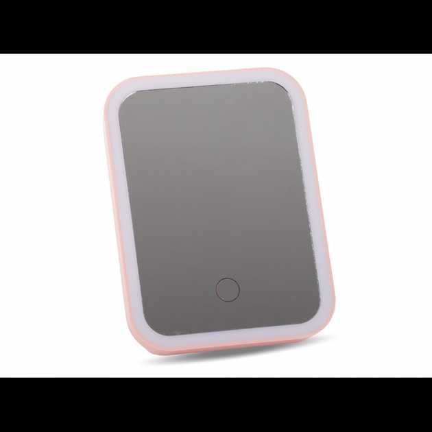Настольное зеркало для макияжа с LED подсветкой  прямоугольное, USB