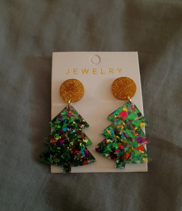 Kolczyki choinka