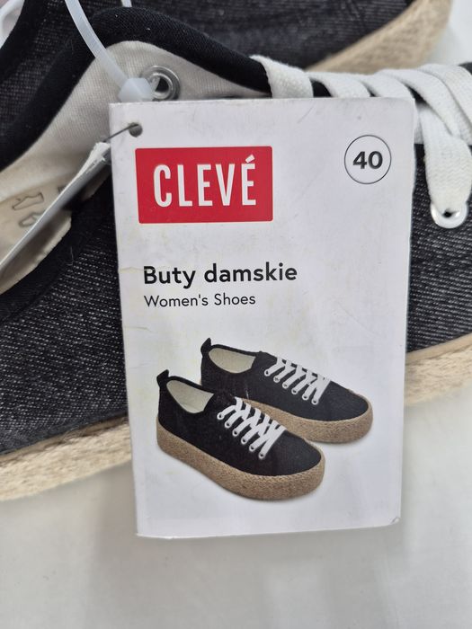 Buty damskie espadryle tenisówki 40