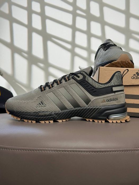 ТОП! Чоловічі кросівки Adidas Marathon Olive Black 41 42 43 44 45 46
