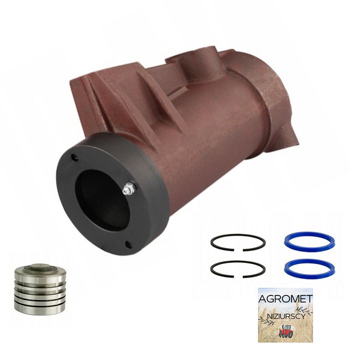 Cylinder podnośnika z tłokiem i pierścieniami nakrętka Ursus C-360