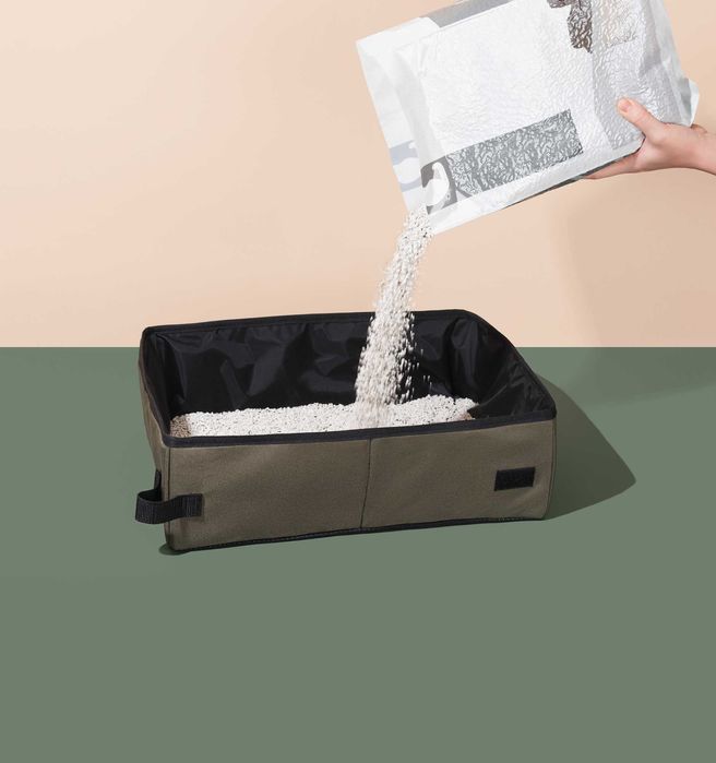 Складний дорожній туалет-лоток для котів TRAVEL KISHKA