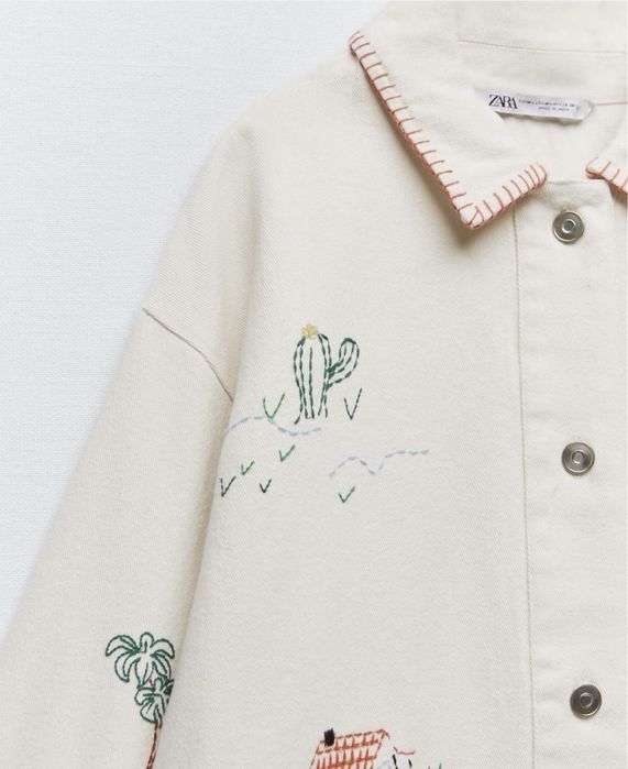 Сорочка zara з вишивкою