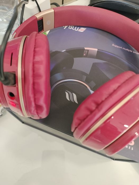 Fones bluetooth, bordeaux novos