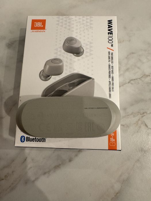 Bezprzewodowe sluchawki JBL WAVE100 Tws kosc sloniowa wireless