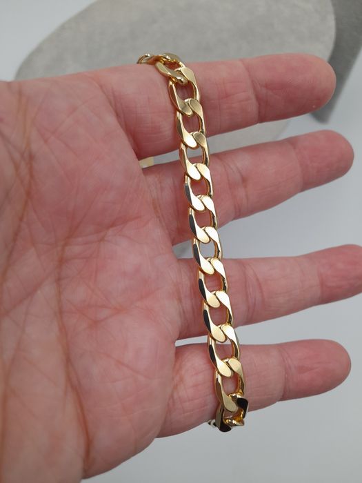 Bransoletka na kostkę nogi Xuping pancerka szeroka 8,5 mm