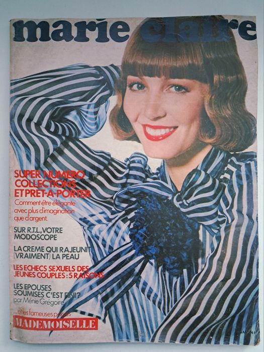 Vintage 1974 Marie Claire women's magazine