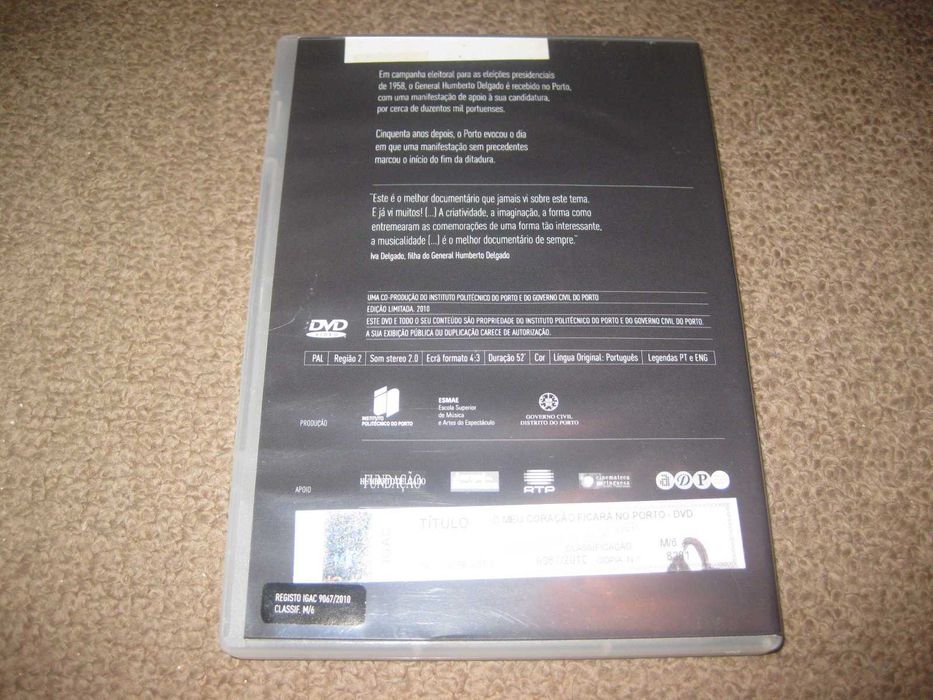 DVD "O Meu Coração Ficará No Porto: Humberto Delgado"