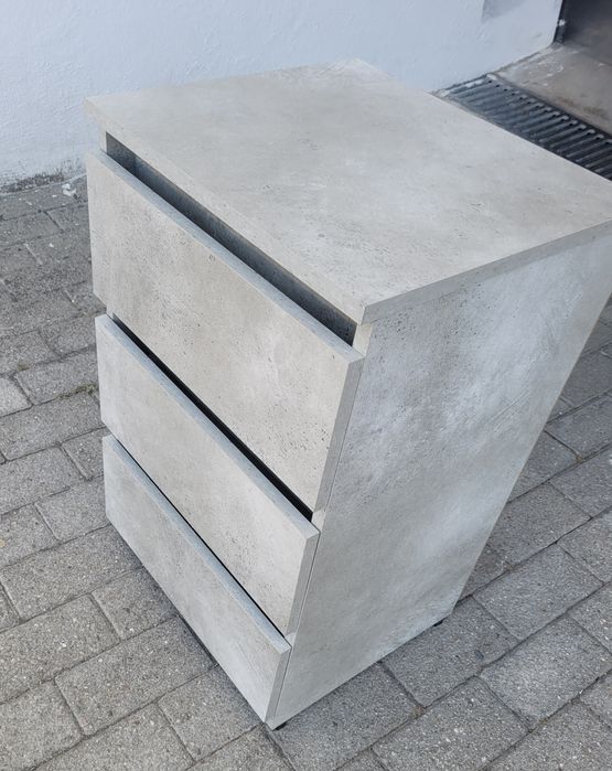 Mesa cabeceira cinza