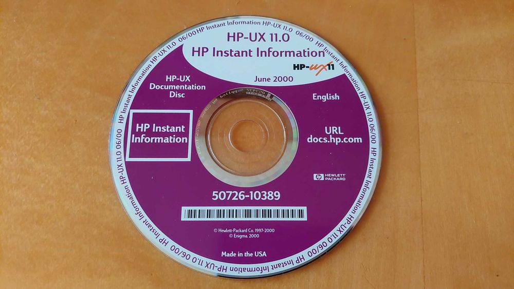 HP-UX 11.0 Instant Information Documentation Disc