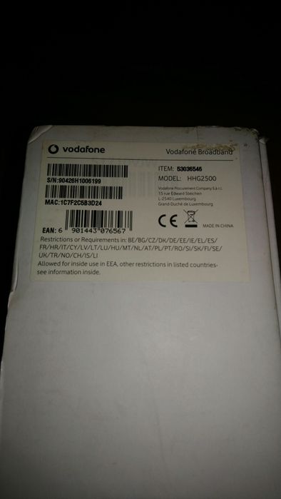 Router Vodafone hhg2500