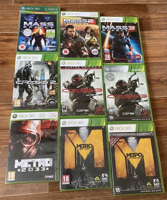 Xbox 360: SKYRIM, Left4Dead, Resident Evil, Dead Space, Crysis, Prey