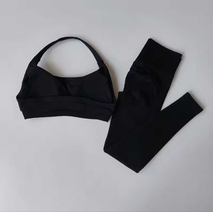Костюм для спорту фітнесу лосини та топ з ефектом пуш ап