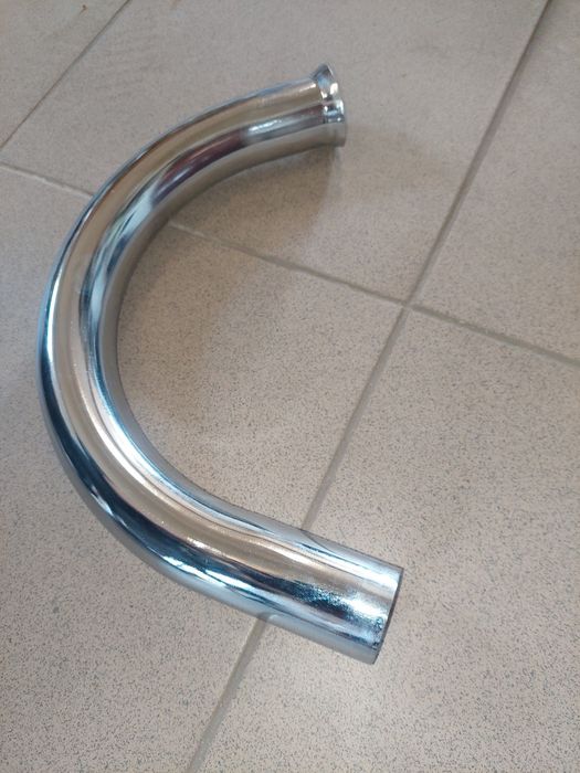 Nowe kolanko wydechowe chrom mz ts 250