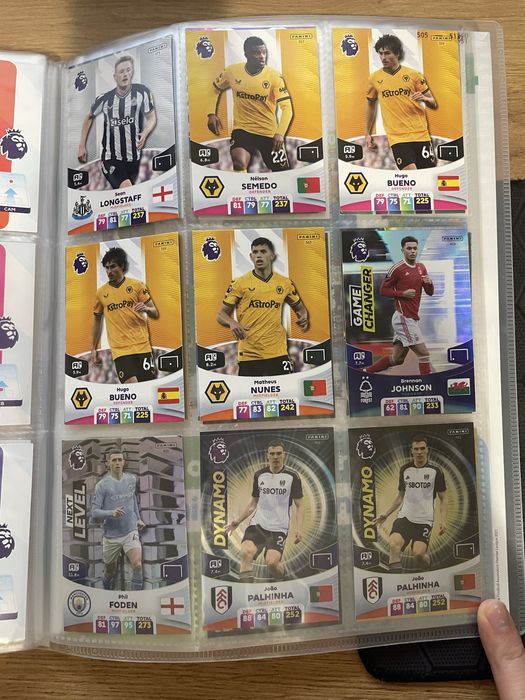 Картки panini adrenalyn xl premier league 2023/2024