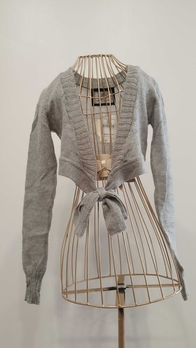 Casaco Curto Cinzento/Prateado