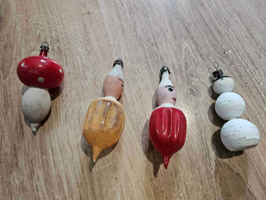Stare bombki z PRL'u zestaw