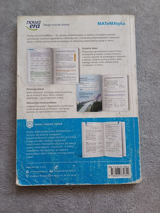 Podręcznik matematyka 1  nowa era, klasa 1