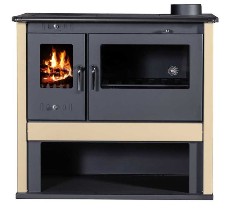 Piec kuchnia na drewno Victoria Viki LUX Ivory 10,5kW