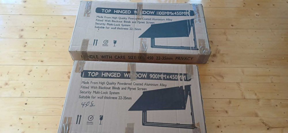 Okno w ramie 90x45 oraz 110x45 przyczepa kamper bus
