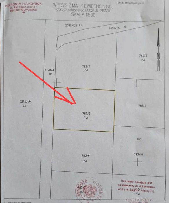 Działka budowlana Chocianowiec
