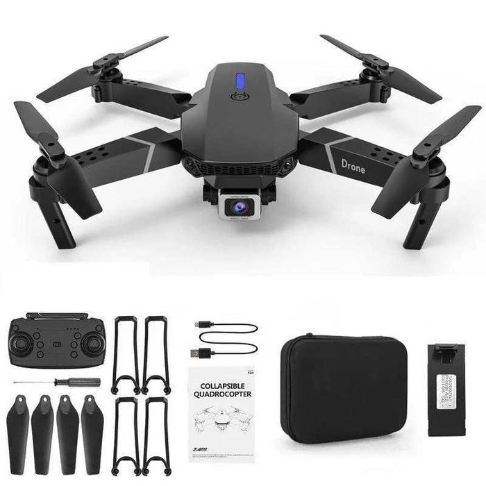 Новий Квадрокоптер E88 Pro з 4K камерою | Міні-дрон FPV в кейсі для зберігання