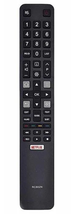 Pilot do TV Thomson TCL Led Smart RC802N Netflix