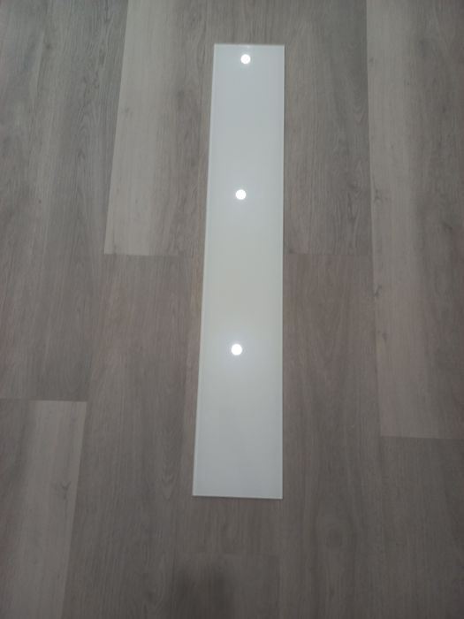 Tampo vidro branco 120x20x0,6 cm