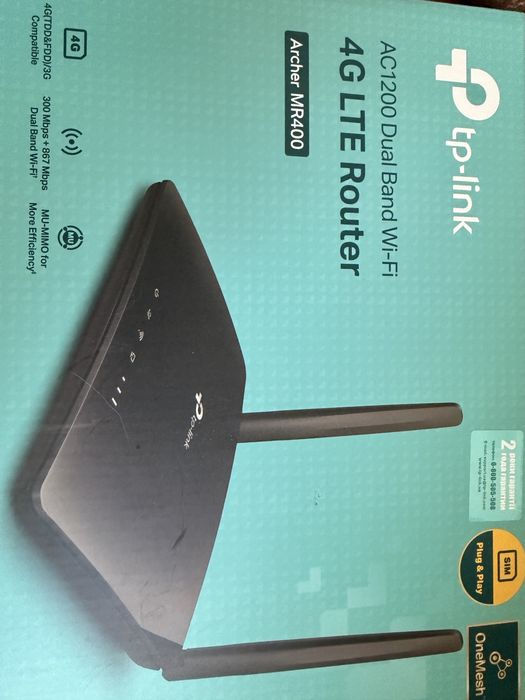 роутер/маршрутизатор  4G LTE TP-LINK TL-MR400 AC1200