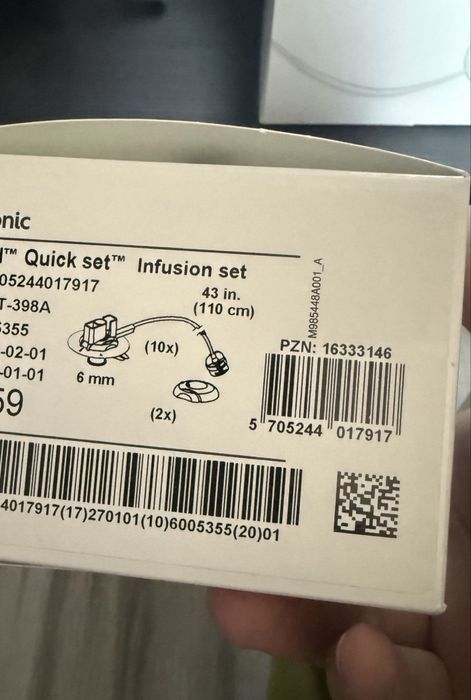 Wklucia Medtronic Quid-set MiniMed