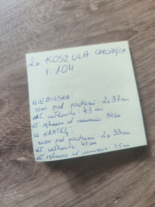 Koszule dla chłopca