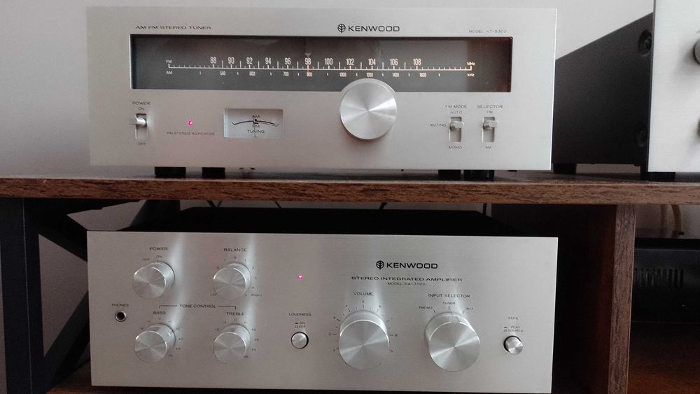 Wieża vintage Kenwood KA-3700 i Kenwood KT-5300 + Bluetooth