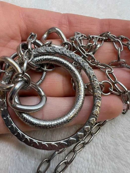 Naszyjnik Basic casual serca serduszka metal metalowy grunge 2