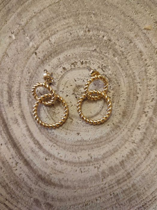 Brincos duplos em aço inoxidável