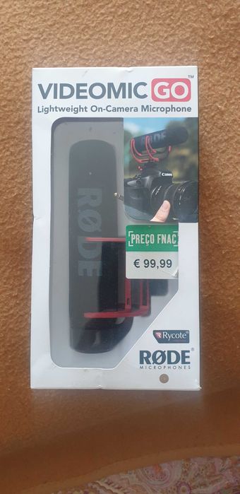Microfone Rode - VIDEOMIC GO - Nunca utilizado
