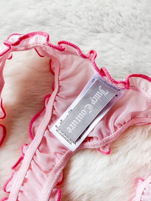 Rożowe majteczki stringi juicy couture xs