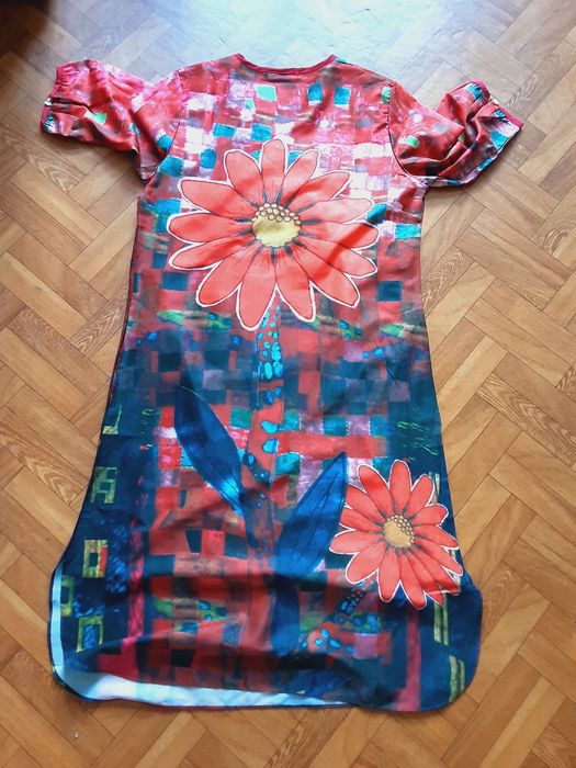 Sukienka,długa tunika z kieszeniami L/XL Unikat
