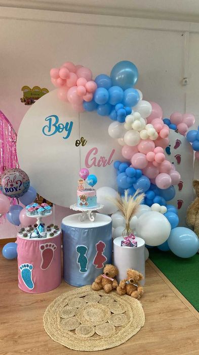 Decoração chá de bebé, chá revelacão