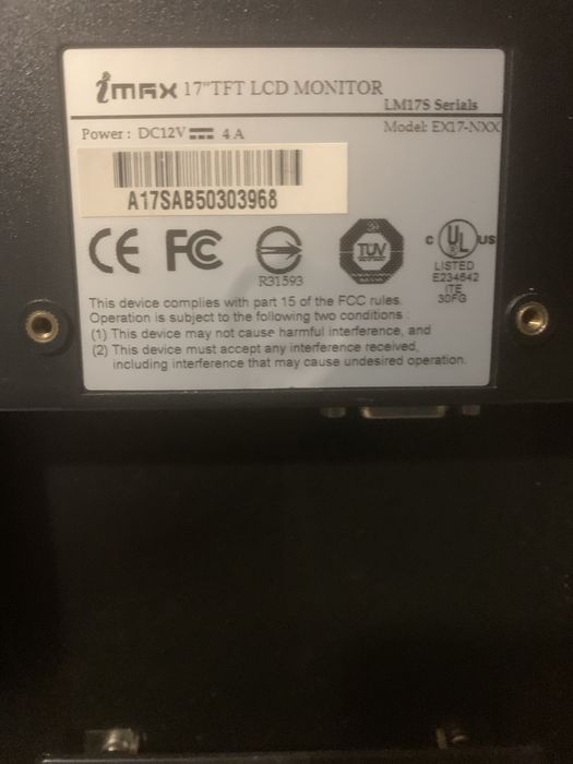 Monitor tft de 17”