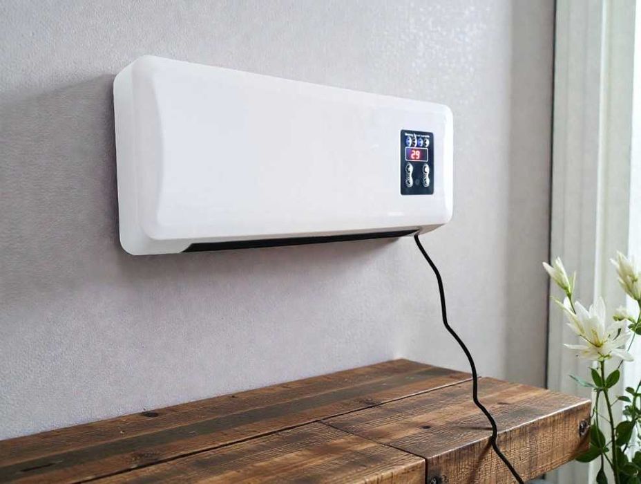 Настінний тепловентилятор 1500Вт дуйчик обігрівач з сушаркою та пульто