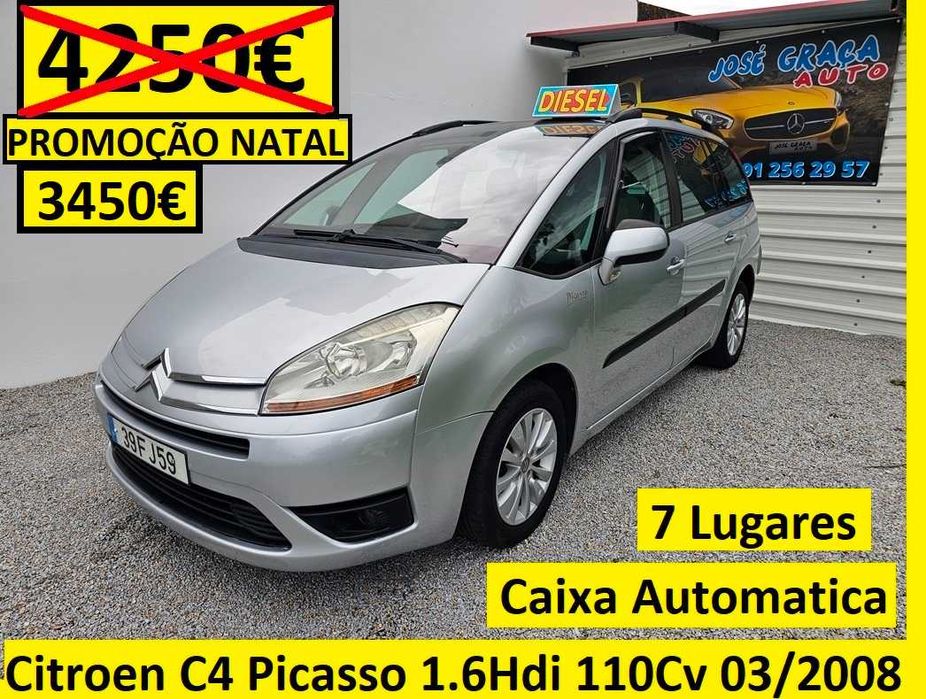 Citroën C4 Grand Picasso 1.6Hdi 110cv CX/Auto 7 Lugares 03/2008