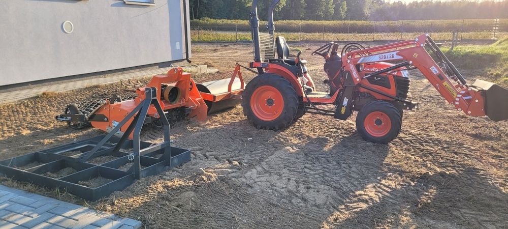 Glebogryzarka separacyjna, , równanie terenu, zakładanie trawników