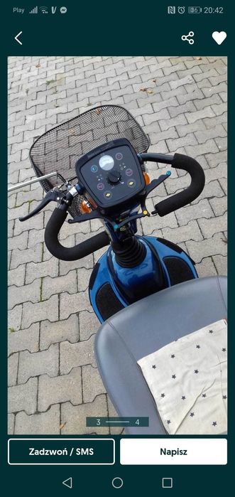 Skuter dla osoby niepełnosprawnej lub starszej