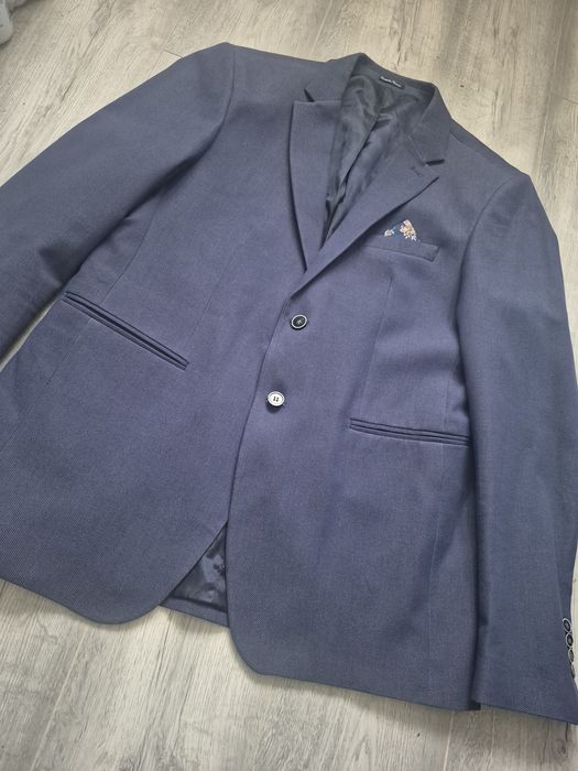 Męska granarowa marynarka