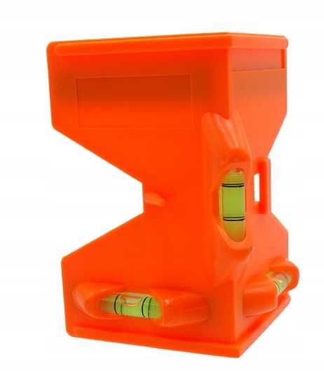 POZIOMICA Kątowa Narożna do Ogrodzeń SŁUPKOW RUR MAGNETYCZNA 3 Libelki