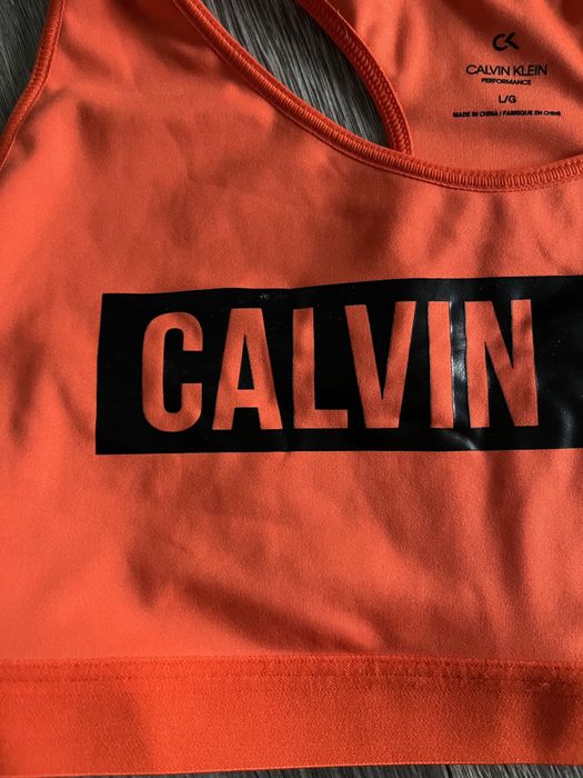 Nowy z metką Biustonosz sportowy, top  Calvin Klein Rozmiar L