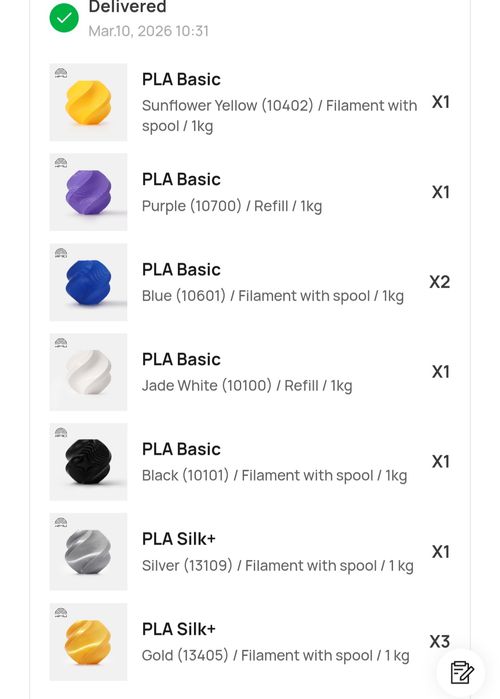 Filamento Bambu Lab PLA